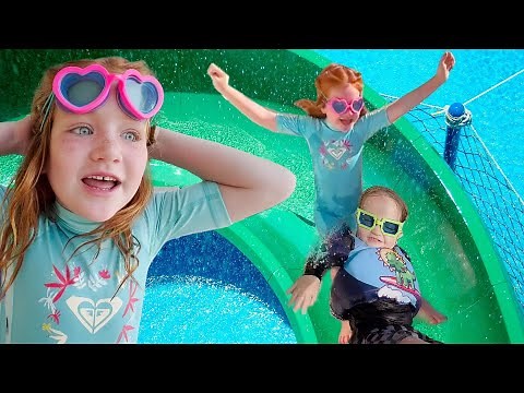 Adley & Niko KiDS VACATiON!! Water Slides and Swimming all day! Playing in the new Disney Kid Club!