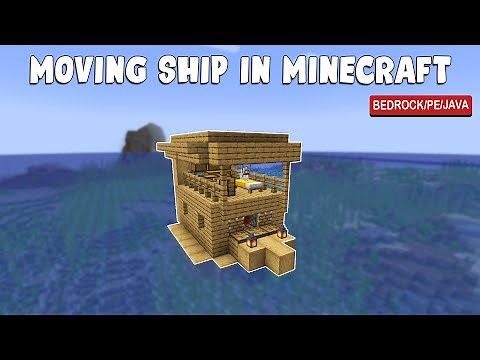 How to Build a Moving SHIP in Minecraft (WORKING !!)