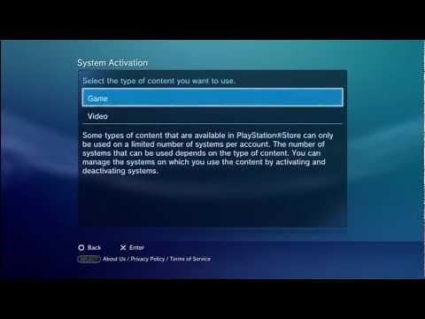 How to Activate a PlayStation 3 (for Game and Video)