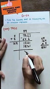 Square Root by Division Method | Class 8 Math | Easy Explanation with Examples