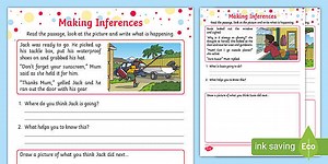 Making Inferences Worksheet