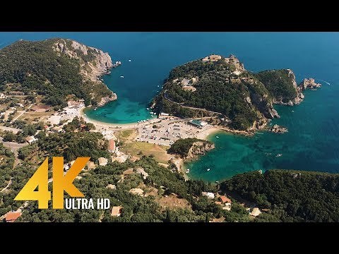 Greece Aerial 4K - Bird's Eye View of Santorini, Corfu and Athens - 3 HOUR Ambient Drone Film