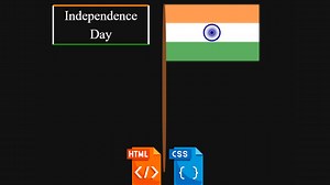 Indian Flag Using HTML and CSS Code | Indian Flag HTML CSS