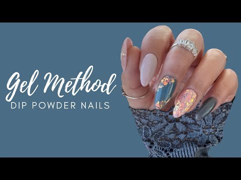 Easy Gel Dip Powder Nails at Home | Beginner Friendly Dip Powder GEL METHOD Tutorial