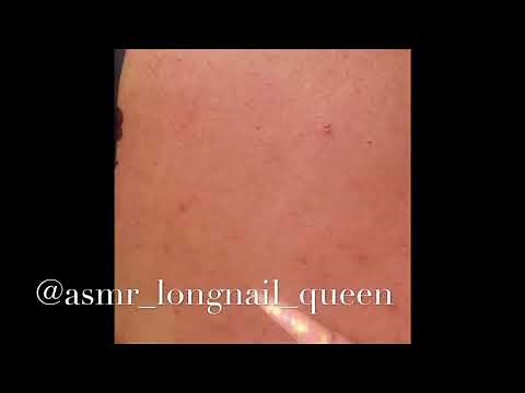 ASMR LONG NAIL BACK SCRATCHING!