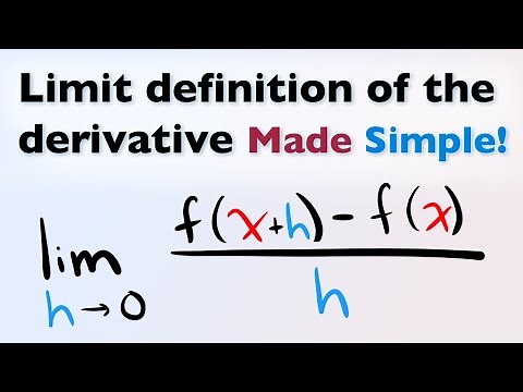 Derivatives using limit definition - Explained!