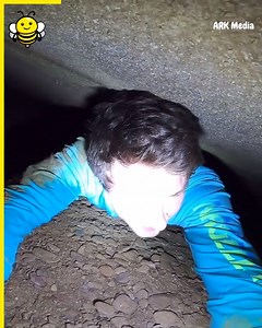 16K views · 120 reactions | This keen cave explorer was in a tight spot when the cave started to flood! 吝 | Happiest | Facebook