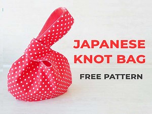 DIY Japanese Knot Bag Tutorial / It's Reversible! ⋆ Hello Sewing