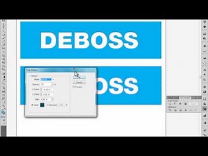 Deboss, Inner Shadow, Bevel tutorial in Adobe Illustrator