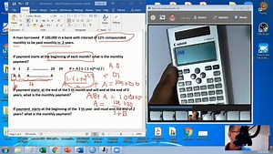 exampe prob for EECO annuity due/ deferred annuity | CALculator TECHniques
