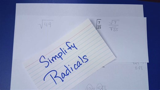 Simplifying Radicals in Algebra