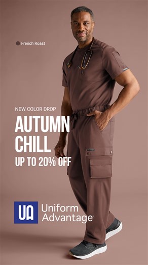 Fall in love with our new color drops — Smokey Mauve & French Roast. 🍂 Save up to 20% off in the Autumn Chill Sale. Limited time only! | Uniform Advantage