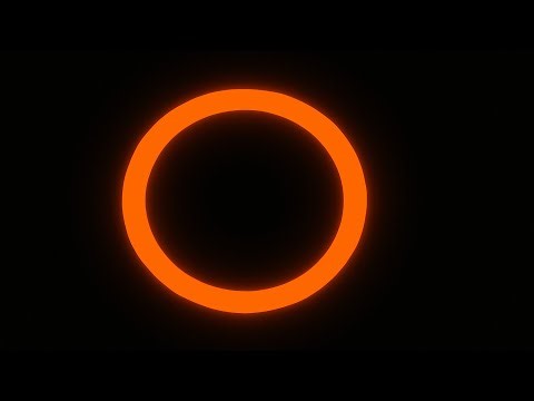Orange Neon Ring – 2 Hours | LED Loop Screensaver for Warmth & Focus