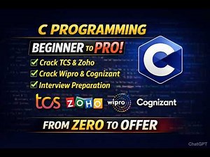 Learn C Programming from Scratch | Beginner to Pro | Full Course with Examples & Interview Prep