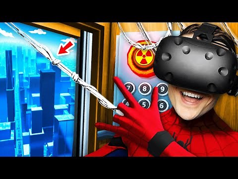 Becoming SPIDER MAN In VR ELEVATOR