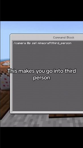 COOL CAMERA COMMAND IN MINECRAFT PART 1 #shorts