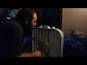 How to repair a broken box fan when a blade breaks off