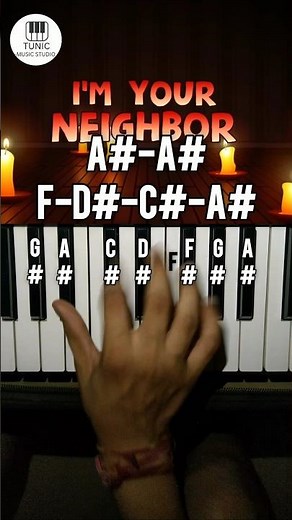GET OUT Hello Neighbor Song Easy Piano Tutorial #shorts