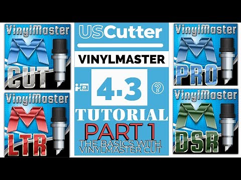 How to use Vinyl Master 4.3 Part 1 - Basic Layout & with Vinyl Master Cut