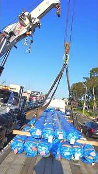 What a panic stop does to a 46,000lb load