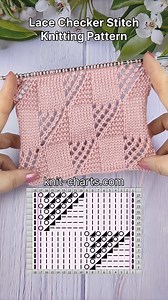 198K views · 2.3K reactions | Lace Checker Stitch Knitting Pattern | Free Knitting Patterns | Facebook
