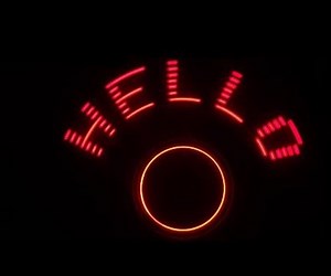 Rotating LED Display That Shows Infinite Words| POV | Propeller Display