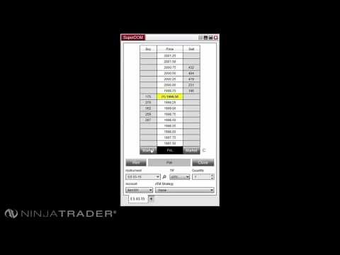 NinjaTrader 8 - SuperDOM Position Management Overview