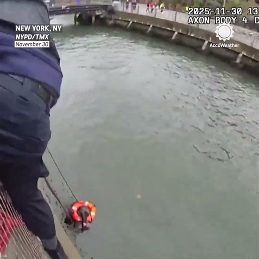 NYC Cold River Rescue Caught On Camera