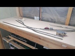 Model Railway end to end shed layout, baseboard and track plan