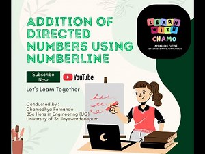 Addition of Directed Numbers Using a Number Line - Learn With Chamo