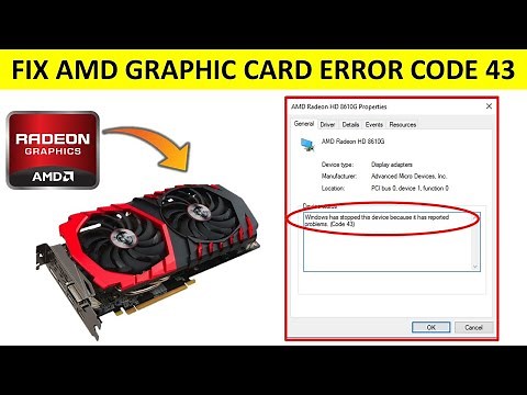 How to Fix Error Code 43 with AMD Radeon GPU in Windows 10 or 11