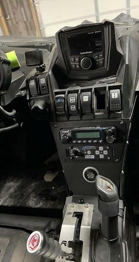 Can-Am X3 M1 Rugged Radio after install completed.