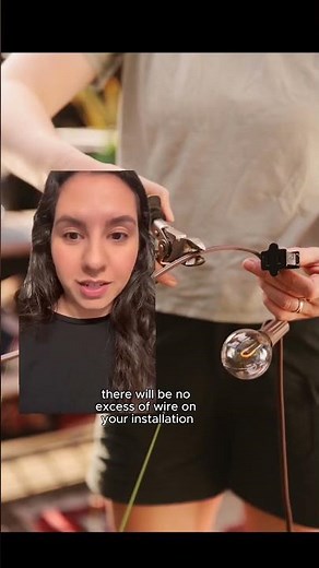 How to hang string lights on your patio.