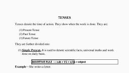 Tenses.pdf - English - Notes - Teachmint