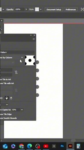 Quick Guide: Create Polka Dot Patterns in Adobe Illustrator!#shortsviral #shorts