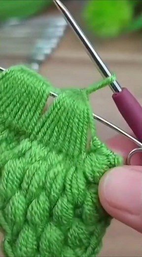 Unique Green Leaf Design Using Wool | Easy Hand Embroidery Tutorial | DIY Wool Art by BasitTech