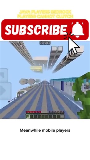 Java players says that bedrock players can't clutch meanwhile bedrock #minecraft #viral