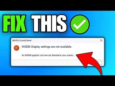 How To Fix Graphics Card Not Detected in Windows 11 (Laptop & PC)