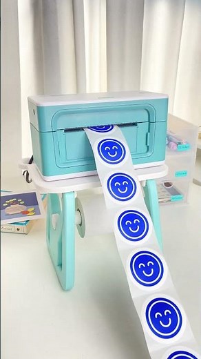 MUNBYN 941 Thermal Label Printer with Green 3-in-1 Label Holder