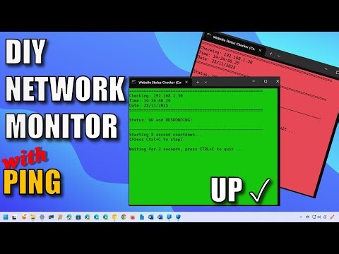 Simple DIY Network Monitor using Ping