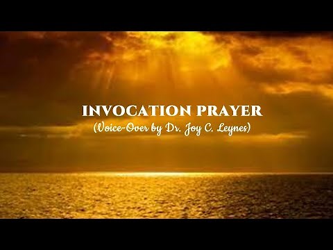 INVOCATION/OPENING PRAYER WITH VOICE OVER for Seminars/Meetings/Gatherings/Programs