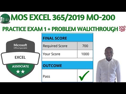 Practice Exam 1 for MOS Excel MO-200 | Training for a Perfect Score! 💯