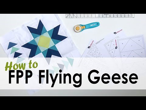 How to Foundation Paper Pieced Flying Geese with On Williams Street