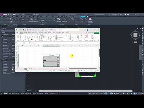 How to Link Excel Table to AutoCAD | Live Data Link & Auto-Update Tutorial