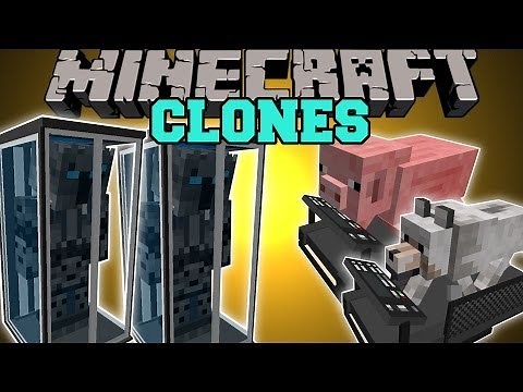 Minecraft: CLONE MOD (CLONE YOURSELF, TELEPORT, & NEVER DIE!) Mod Showcase
