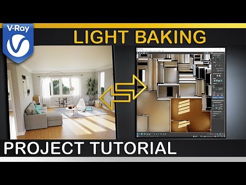 V-Ray | How to BAKE LIGHTING into a texture
