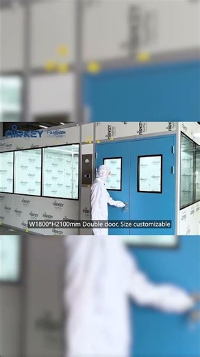 High-Strength Aluminum & Rock Wool ISO 8 Cleanroom | AIRKEY Modular System #airkey#ISO8 cleanroom
