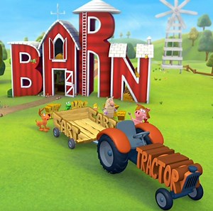 Pig and friends want to go on a hayride, but their cart is broken. Can you help them Build-a-Word? Look for other words too. | WordWorld