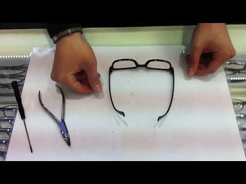 How to Adjust Crooked Eye Glasses : How to Adjust Tilted Temple of Eyeglass Frames