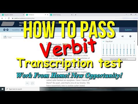 How To Pass Verbit Transcription Test